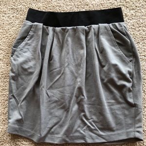 Charlotte Russe gray mini skirt